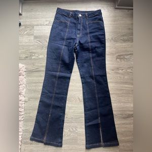 Princess Polly Denim Dark Wash Kickboot Jean